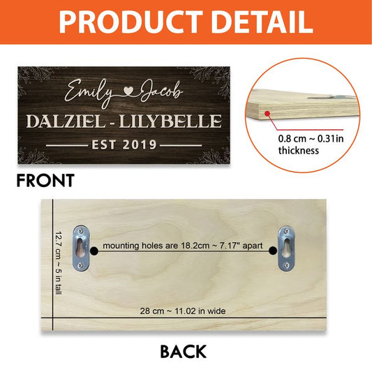 Personalized Rectangle Wooden Sign
