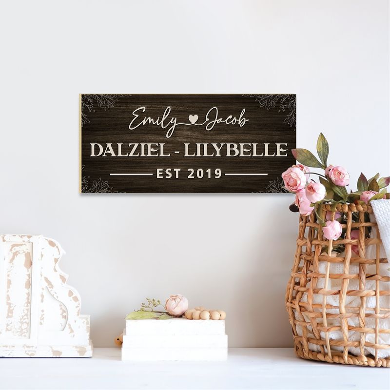 Personalized Rectangle Wooden Sign