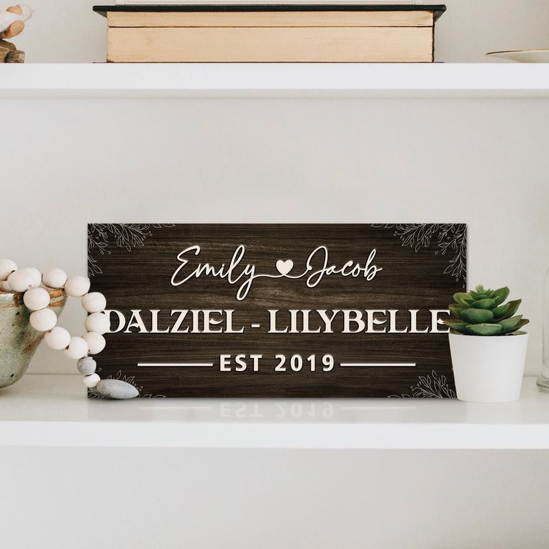 Personalized Rectangle Wooden Sign