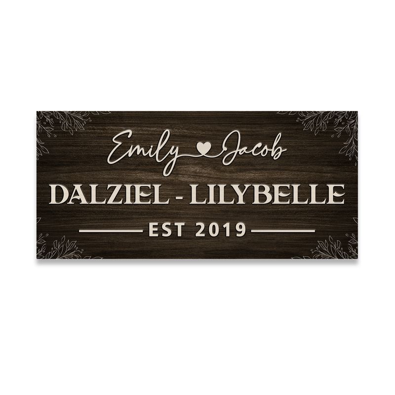 Personalized Rectangle Wooden Sign