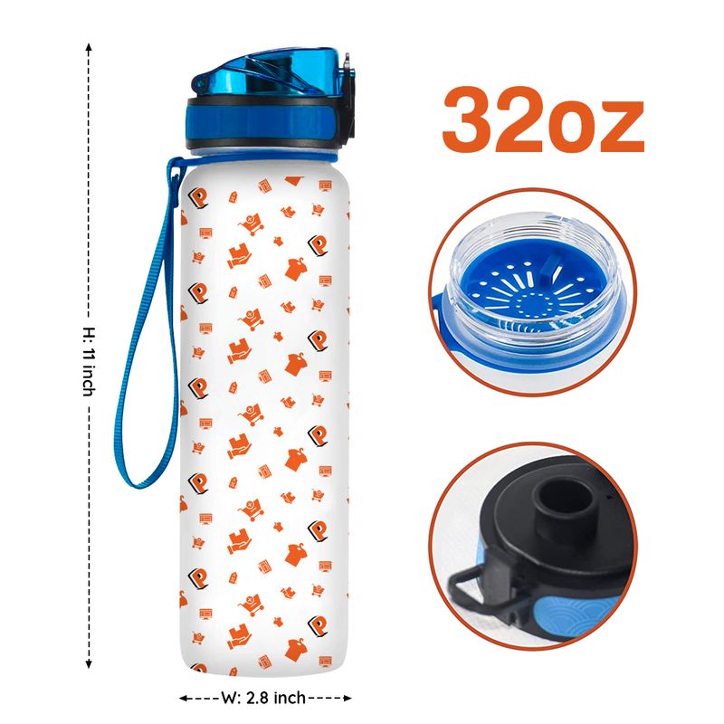 Personalized 32oz Water Tracker Bottle