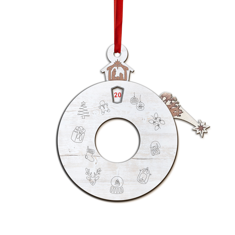 Personalized Christmas Countdown Ornament