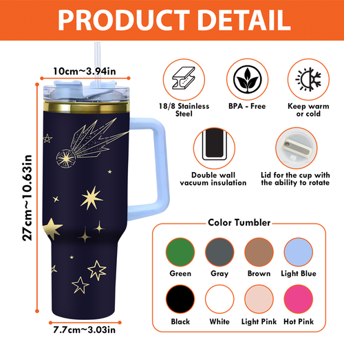Personalized 40Oz Stainless Steel Tumbler