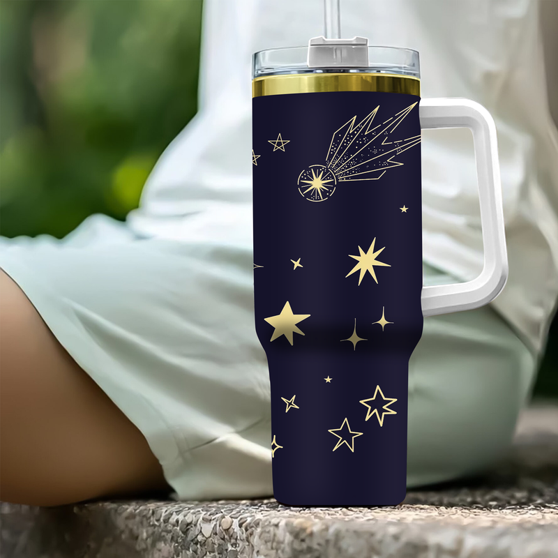 Personalized 40Oz Gold Stainless Steel Tumbler