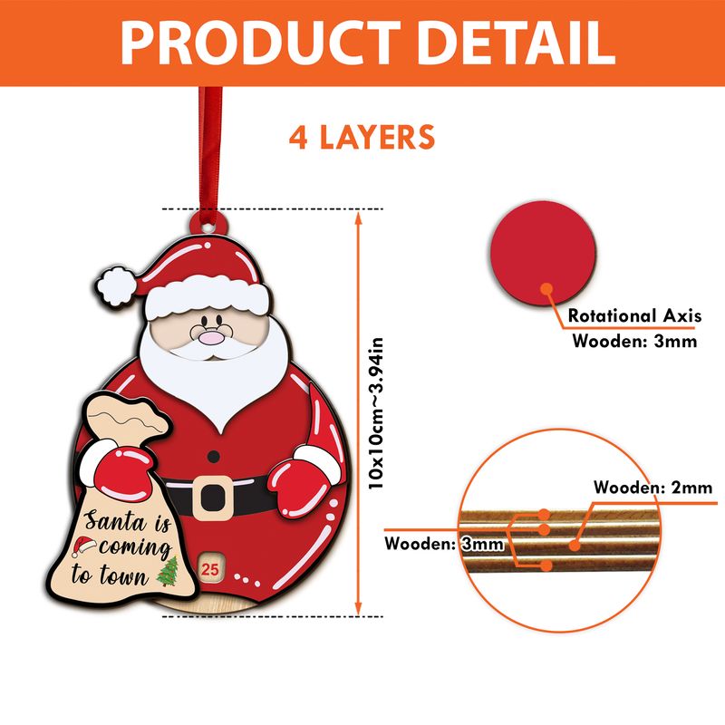 Personalized Christmas Countdown Ornament