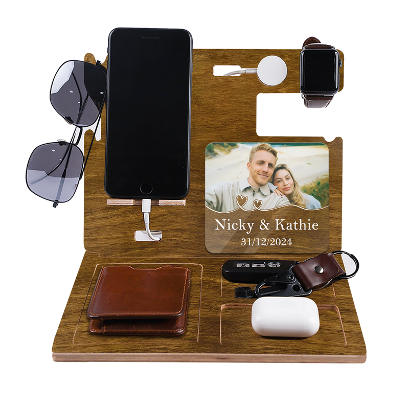 Custom Docking Station With Acrylic Photo
