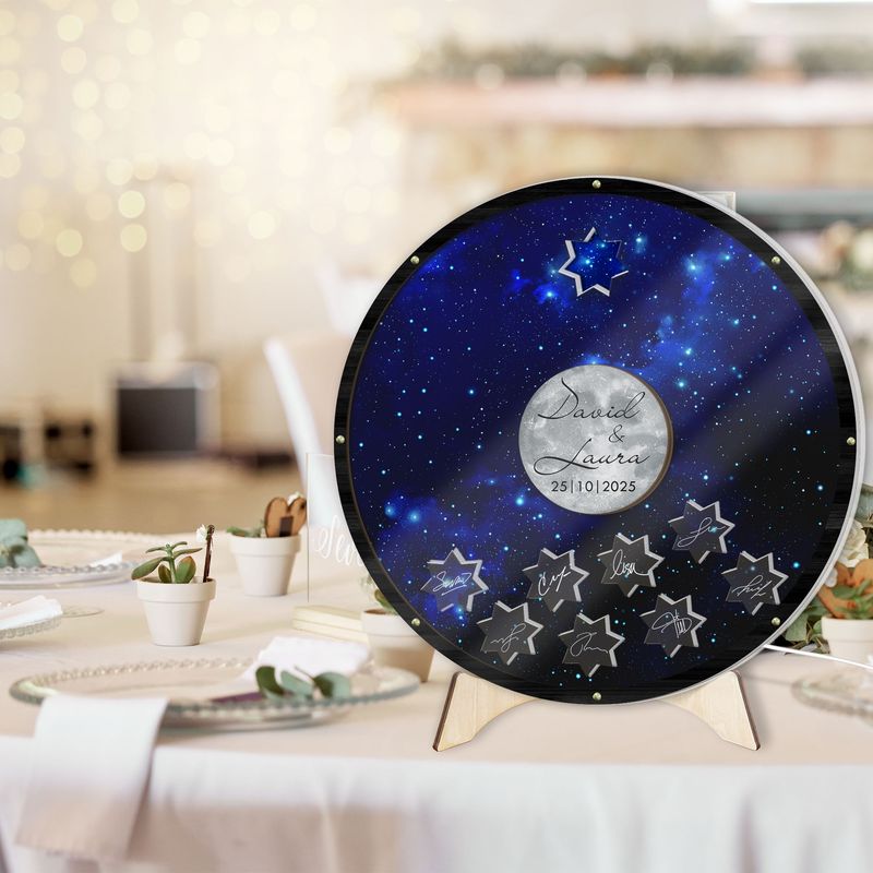 Personalized Wedding Guest Book with Led Lights