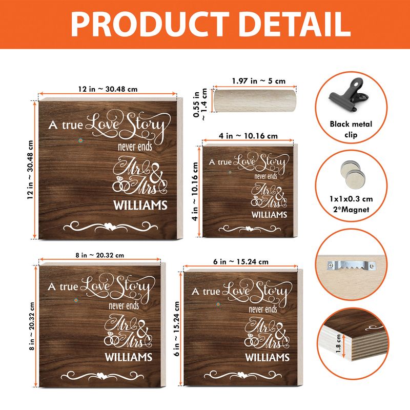 Personalized Wooden Photo Block