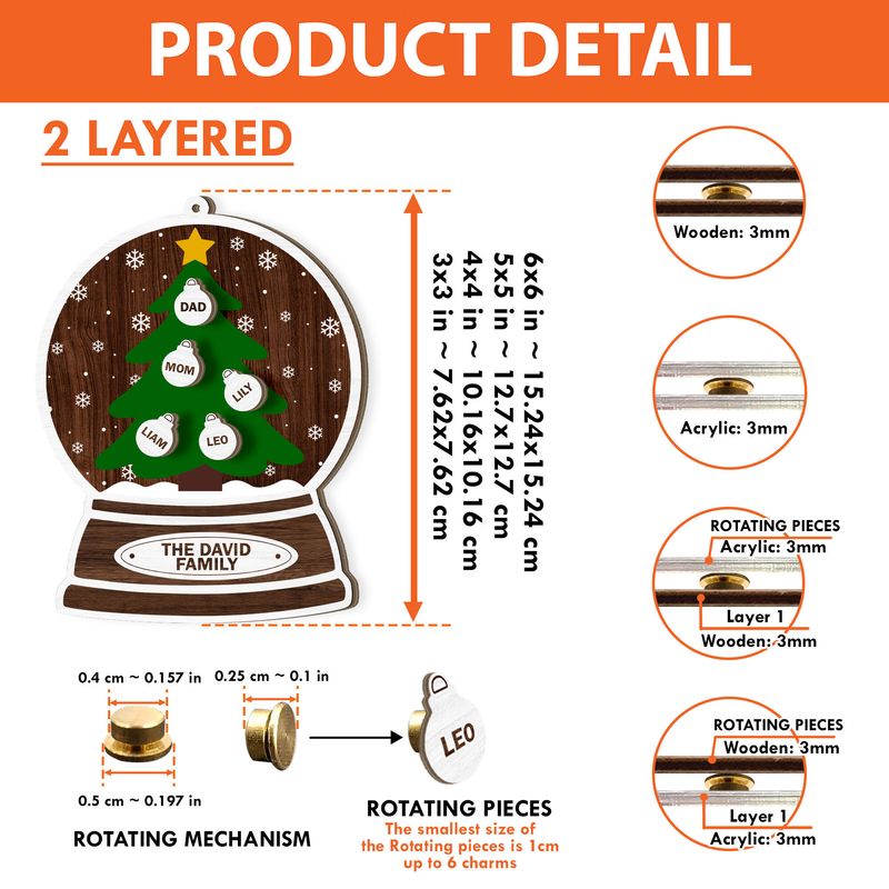 Personalized Rotating Ornament