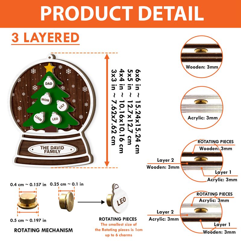 Personalized Rotating Ornament