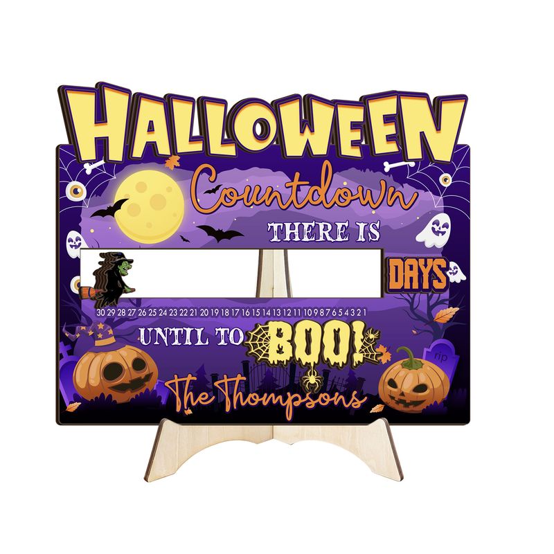 Custom Countdown Sign With Slider Piece