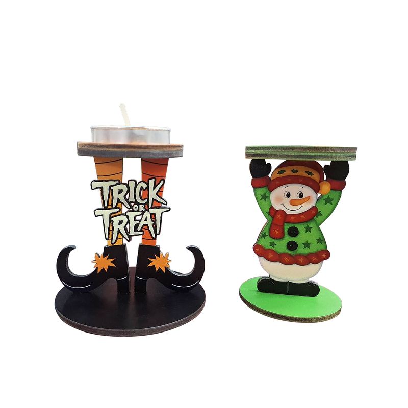 Custom Wooden Tealight Holder Standing