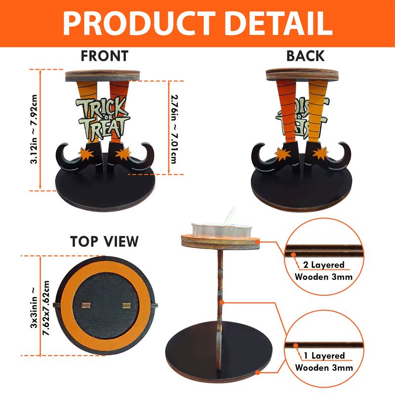 Personalized Wooden Tealight Holder Standing