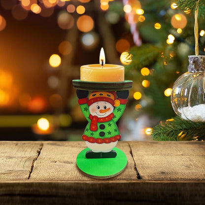 Personalized Wooden Tealight Holder Standing