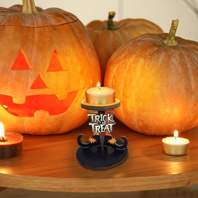 Personalized Wooden Tealight Holder Standing