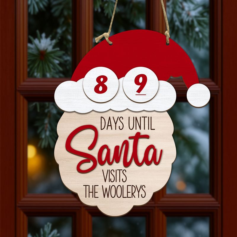Personalized Wooden Countdown Sign With Piece And Box