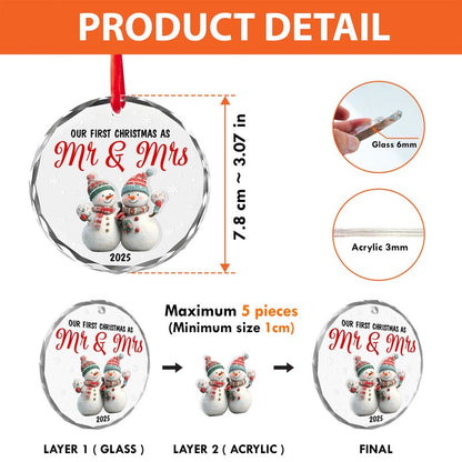 Personalized Round Glass Ornament