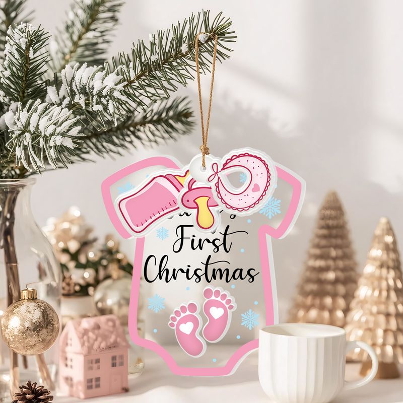 Personalized Transparent Acrylic Ornament