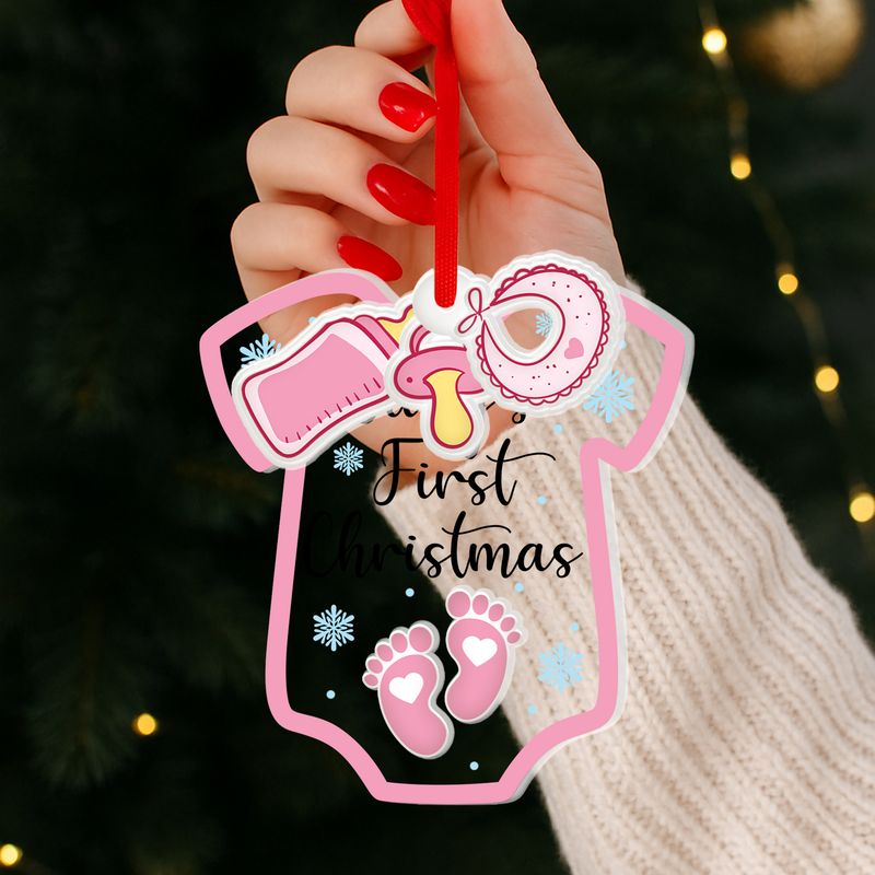 Personalized Transparent Acrylic Ornament