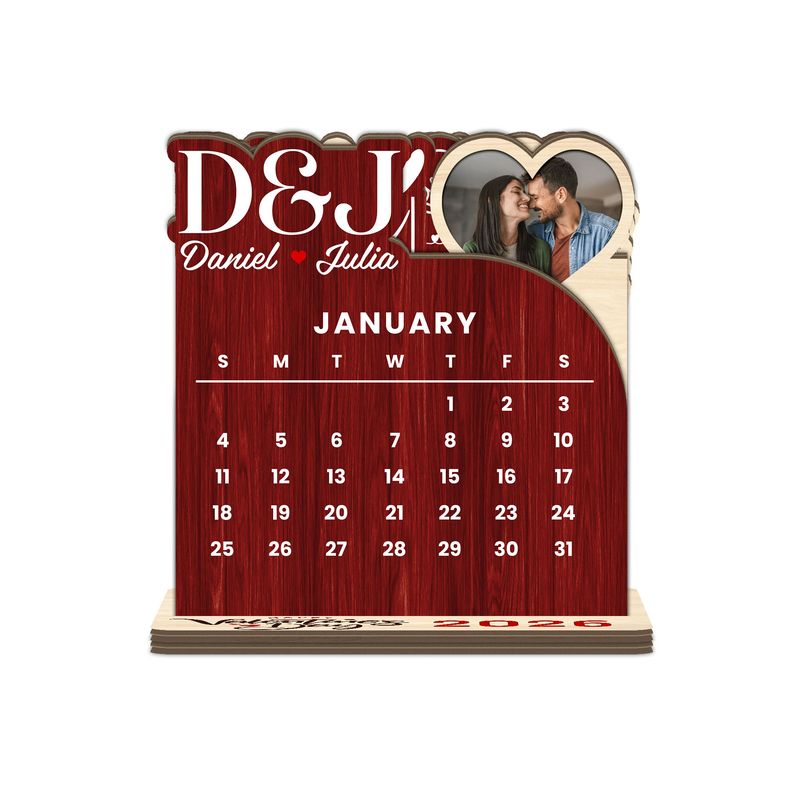 Custom Shape Wooden Calendar