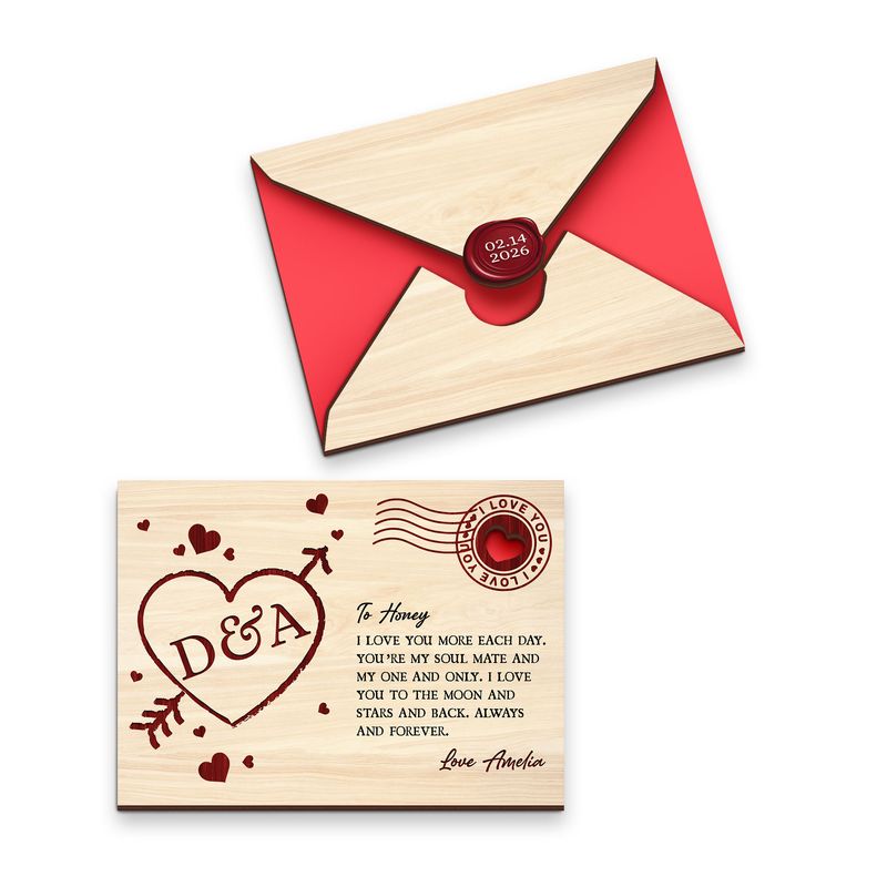 Personalized Wooden Love Letter