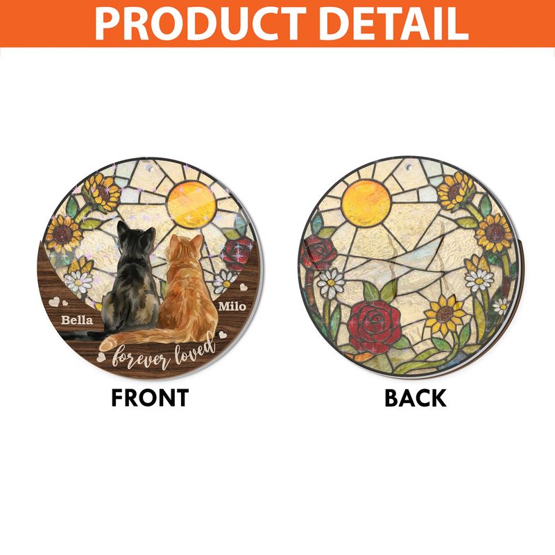 Personalized Wooden And Holographic Suncatcher