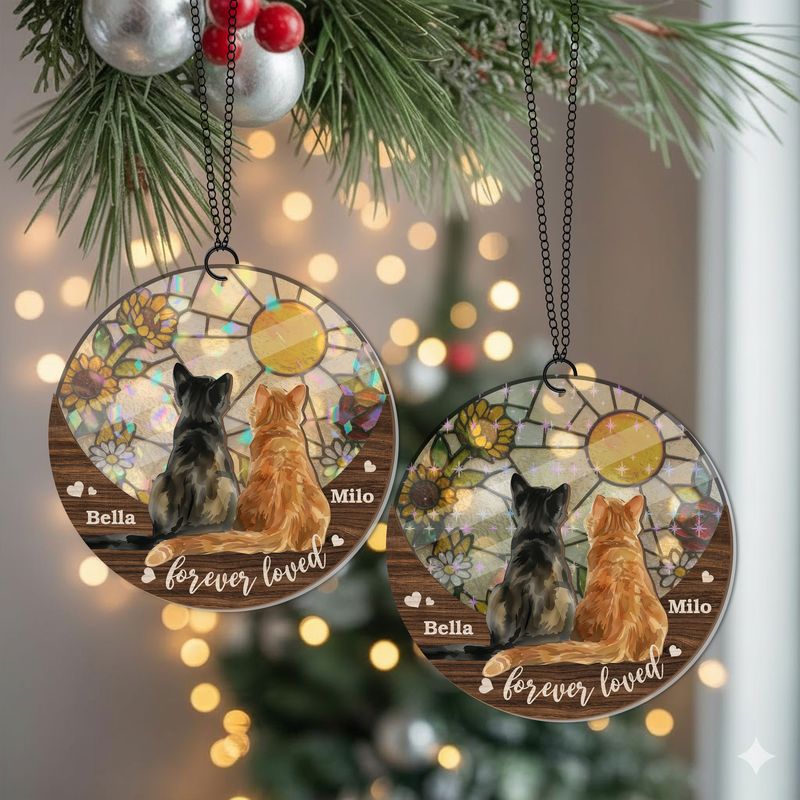 Personalized Wooden And Holographic Suncatcher