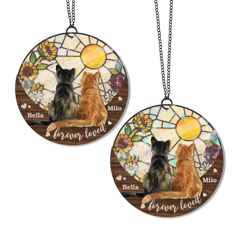 Custom Shape 2-Layer Wooden And Holographic Suncatcher