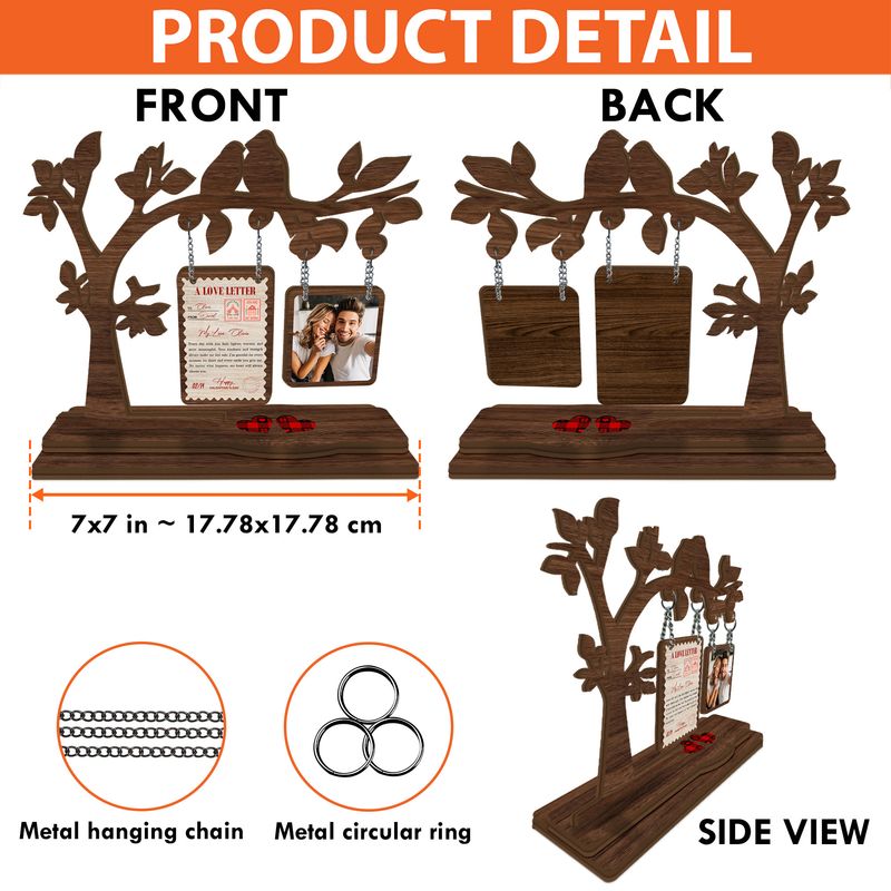 Personalized Wooden Hanging Display Stand