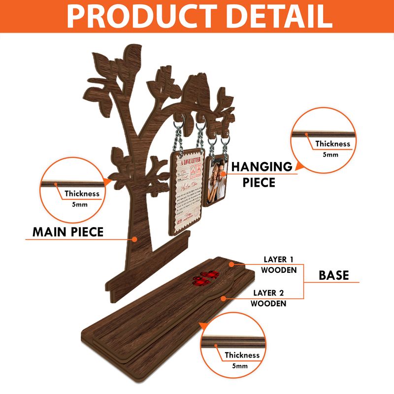 Personalized Wooden Hanging Display Stand