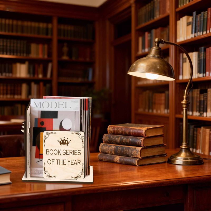 Personalized Wooden Books Read Tracker
