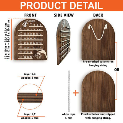 Personalized Wooden Calendar