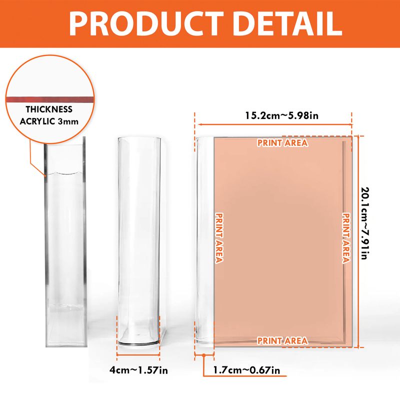 Personalized Acrylic Book Vase