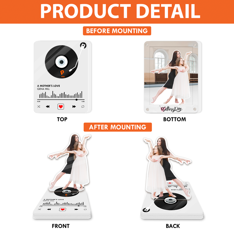 Personalized Acrylic Rotating Standee