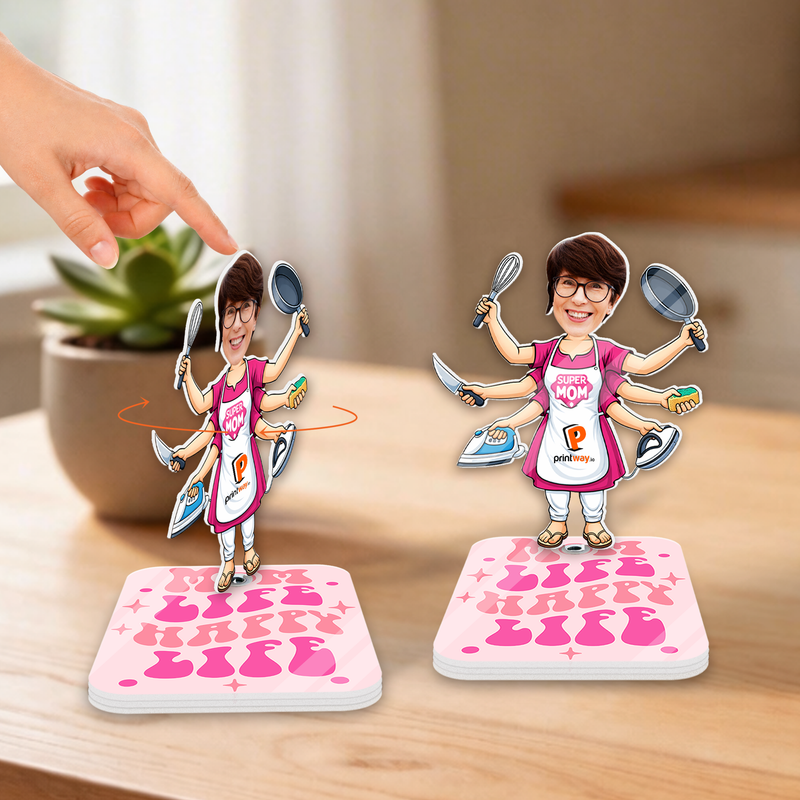 Personalized Acrylic Rotating Standee